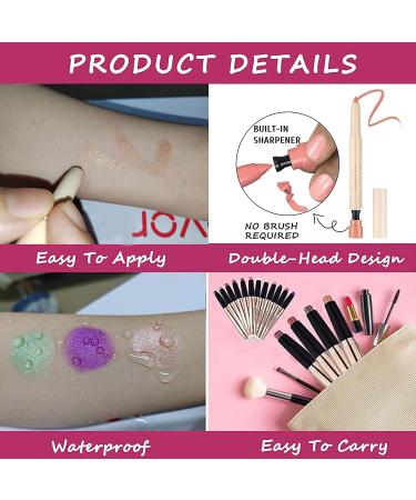 Buy Waterproof Eyeshadow Pencil - Hypoallergenic Long Lasting Crayon & Matte Cream Eye Shadow Stick in Blue Grey B-22 | International Shipping - Buy Online on GoSupps.com