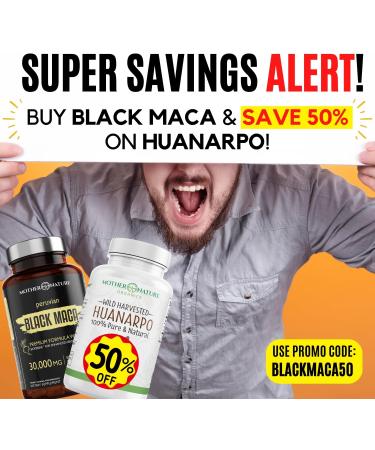 Huanarpo Macho Powder Capsules 1000mg (120 Count) - Male Support Energy & Performance - Non-GMO, Gluten-Free, Dairy-Free, Vegan - Buy Online on GoSupps.com