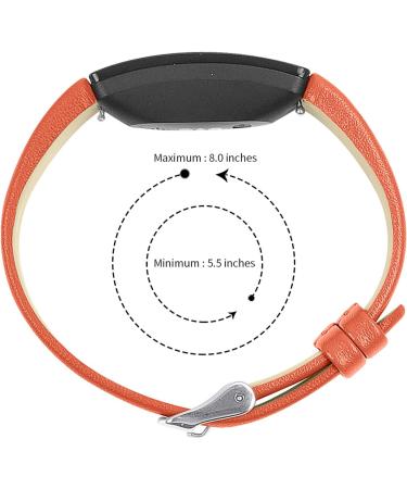 MVRYCE ACE 2 Accessories Bracelet - Adjustable 5.5-8.0 Real Leather Sports Bracelet for Inspire/HR/ACE 2 - Slim Design with Metal Closure - Buy Online on GoSupps.com