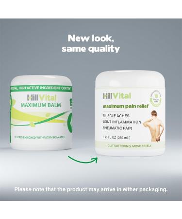 HillVital Extra Strength Arthritis Pain Gel | Non-Greasy Arnica Gel for Joint Pain Relief | Maximum Strength Cream for Shoulders Elbows Hands Feet & Knee Relief - Buy Online on GoSupps.com
