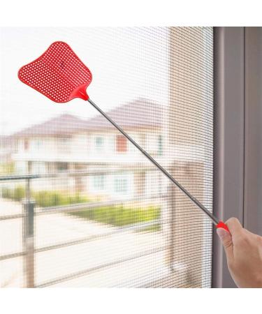 KKRAUS 4 Pack Manual Telescoping Fly Swatter with Stainless Steel Long Handle Extendable Fly Swatters Durable Plastic Fly Killer for Home Indoor Outdoor (Color : A Size : 110cm) 110cm A - Buy Online on GoSupps.com
