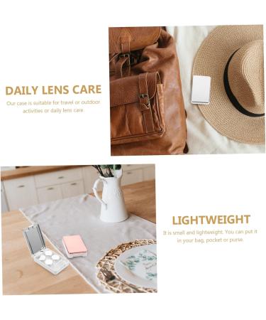 Lalafina 2 Set Mirror Color Contact Lens Case - Storage Container for Travel | Eye Accessories - Buy Online on GoSupps.com