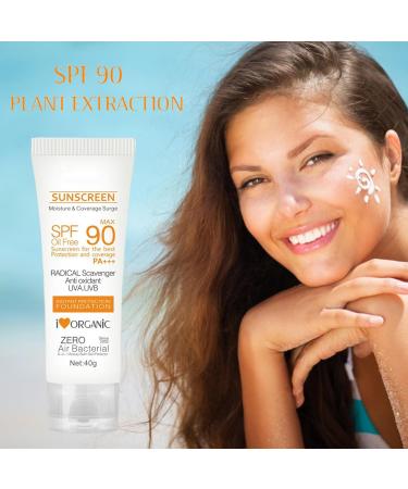  BAOK Face Sunscreen SPF 90 | Natural Broad Spectrum Oil Free Sunscreen Face Sunscreen Face Sunscreen Face Sunscreen UVA/UVB Sunscreen for Baok - Buy Online on GoSupps.com