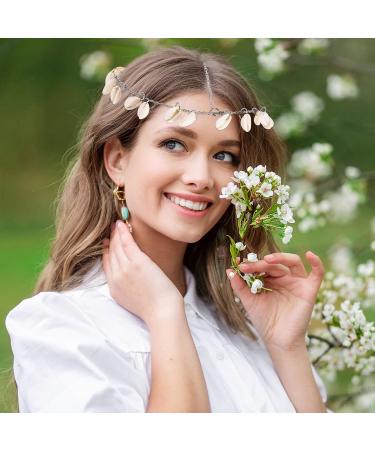 minkissy Shell Headpiece Chain for Travel - Bohemian Head Chain Tassel Head Chain Shell Hair Chain Gypsy Headpiece Shell Pendant Head Chain for Women Girls - Buy Online on GoSupps.com