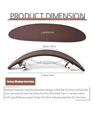 Shop Vintage 3-Piece Medium French Hair Clips for Women - Automatic Clips for Thin Fine Hair - Multi-Color Options - Buy Online on GoSupps.com