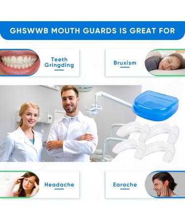 Mouth Guard for Grinding Teeth Moldable Dental Guard for Night Sleeping - 4 Pack 4 Pack of Large - Buy Online on GoSupps.com