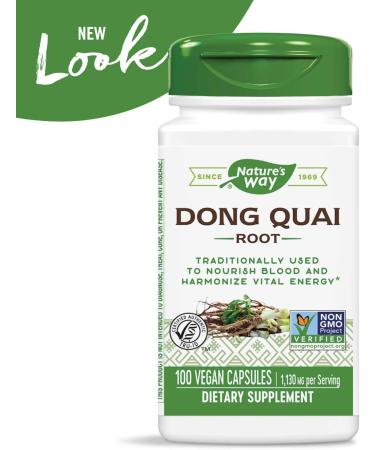 Nature's Way Dong Quai Root 565mg 100 Capsules - Pack of 2 | Herbal Supplement - Buy Online on GoSupps.com