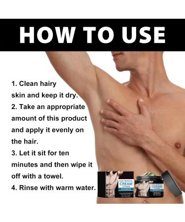 Hair Removal Cream 50g Gentle Non-Irritating Lotion for Men Body Hair Removal Cream For Body Legs Arms Underarms Back and Other Areas - Buy Online on GoSupps.com