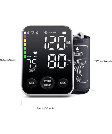 Buy Blood Pressure Monitor - Upper Arm BP Machine for Home Use | 2x120 Memory Adjustable Cuff Large Display & Backlight - Buy Online on GoSupps.com