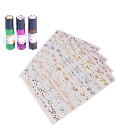Buy Essential Bottle Labels - 4 Sheet Colorful Sticker Set for Portable Perfume & Cosmetics - Easy Distinction Exquisite Patterns - Buy Online on GoSupps.com
