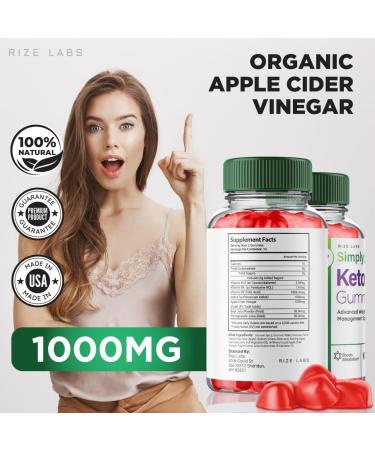 Simply Lean Keto + ACV Gummies - 2 Pack for Advanced Weight Loss | Maximum Strength 120 Gummies for Effective Keto Support - Buy Online on GoSupps.com