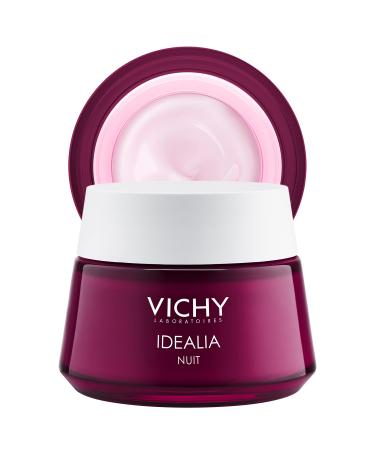 Vichy Id alia Night Cream for Face  Night Face Moisturizer and Anti Aging Cream with Hyaluronic Acid & Caffeine  Night Recovery for Dry Skin  Moisturizing For Sensitive Skin