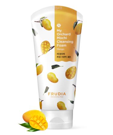 FRUDIA WELCOS My Orchard Mango Cleansing Foam | Korean Face Wash for Women | Foaming Face Wash for Oily Skin | Hydrating Face Wash for Sensitive Skin | Organic Face Wash & Facial Cleanser (4.23 Oz)
