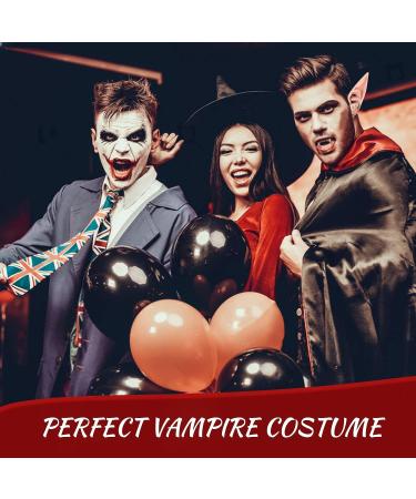 CAKKA Washable Fake Blood Spray 3oz - Halloween Costume Makeup Kit with Vampire Teeth, Fangs, Elf Ears - Blood Splatter for Clothes & Face Decoration - Buy Online on GoSupps.com