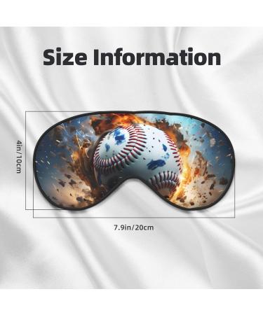 Hot Baseball Soft Eye Mask - Unisex Comfortable & Breathable for Deep Sleep | Ideal for Daily Rest - Black - Buy Online on GoSupps.com