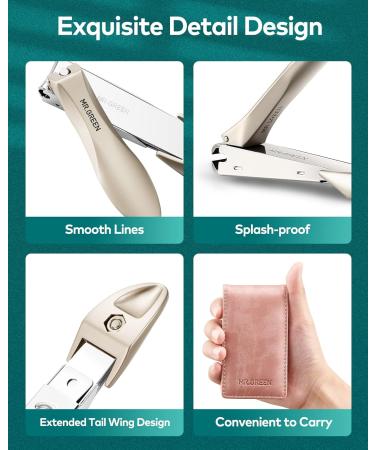 MR.GREEN 3pcs Stainless Steel Nail Clippers Set Pink Manicure Pedicure Set with Nail Clippers&Glass Nail file&Tweezers Medical Grade Grooming Kit with Travel Case Gift Box for Man and Woman Mr-6302 - Buy Online on GoSupps.com