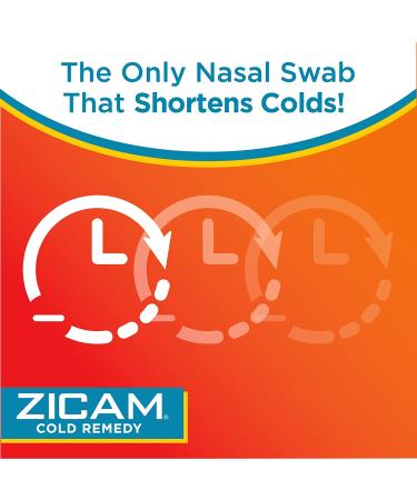 Zicam Cold Remedy Nasal Swabs with Cooling Menthol & Eucalyptus - 20 Count Pack - Buy Online on GoSupps.com