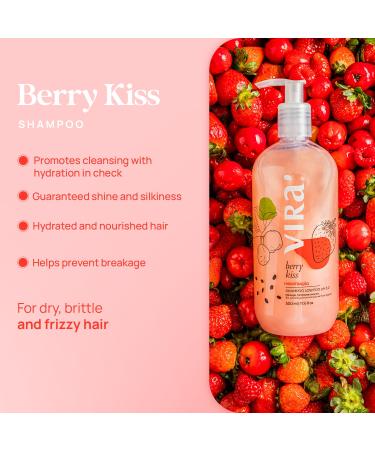 Brazilian Shampoo & Conditioner Set for All Hair Types - Deep Moisturizing Hydrating Strawberry & Raspberry - 17.6 Fl Oz | Extra Glow Treatment - Buy Online on GoSupps.com