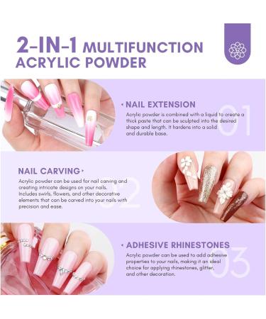 Saviland Acrylic Nail Kit with Drill - 3 Colors Acrylic Powder with Acrylic Liquid & 3PCS Acrylic Brushes Nail Drill All-in-1 Manicure Tools for Acrylic Nails Professional Acrylic Nail Kit - Buy Online on GoSupps.com