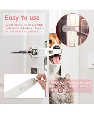 Cat Door Holder Latch - Keep Dogs Out, Cats In! Baby Proof, Easy Install (2 Pack) - Buy Online on GoSupps.com