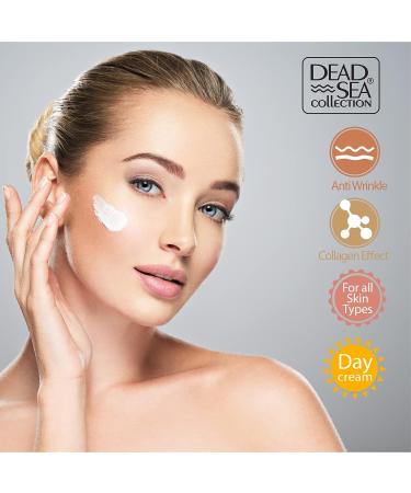 Dead Sea Collection Anti-Wrinkle Day Cream with Collagen & Sea Minerals | Anti-Aging Facial Moisturizer (1.69 fl.oz) - Buy Online on GoSupps.com