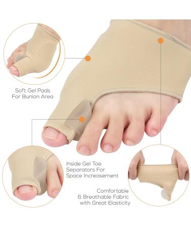 Bunion Corrector Hallux Valgus Pain Relief Kit | Orthopedic Big Toe Straightener & Separator - Protective Covers for Correction Aid - Buy Online on GoSupps.com