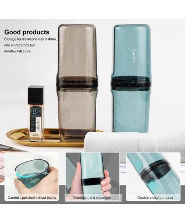 Travel Water Cup Set & Toothbrush Holder - Perfect for Camping Business Trips and Home Use - Buy Online on GoSupps.com