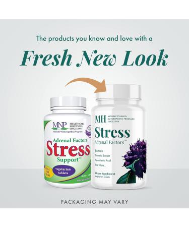 MICHAEL'S Health Naturopathic Programs Stress Adrenal Factors - 60 Vegetarian Tablets - Nutrients to Nourish The Adrenal Glands - with Turmeric & Ashwagandha - Stimulant Free - 20 Servings 60 Count (Pack of 1) - Buy Online on GoSupps.com