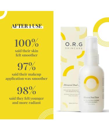 ORG Peel Off Face Cleanser - Gentle Exfoliation for Glowing Skin - Korean Sensitive Skincare - Pore Minimizer & Brightening Agent - Cruelty Free Natural Formula - 2oz - Buy Online on GoSupps.com