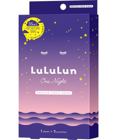 Lululun One Night Rescue Transparency One Night C 3K Facial Face Mask - 5 Sheets