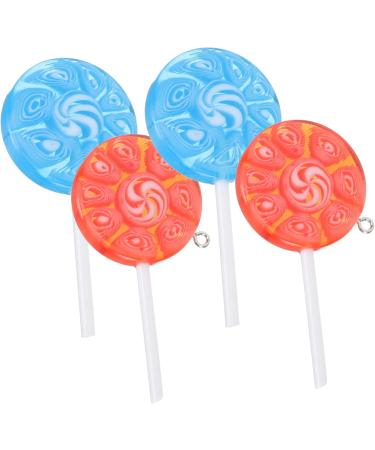 12 Pcs Lollipop Keychain Key Fob Lollipops DIY Lollipop Pendant DIY Pendants Key Chain Fake Fruit 6X3CMx3pcs Assorted Colorx3pcs - Buy Online on GoSupps.com