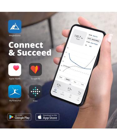 Greater Goods Bluetooth Connected Bathroom Smart Scale  Measures & Tracks BMI  Lean Mass  Water Weight  & Bone Mass  Extra-Large  Backlit LCD Screen  Auto-Calibration & Auto-Off Black  Premium BMI - Buy Online on GoSupps.com
