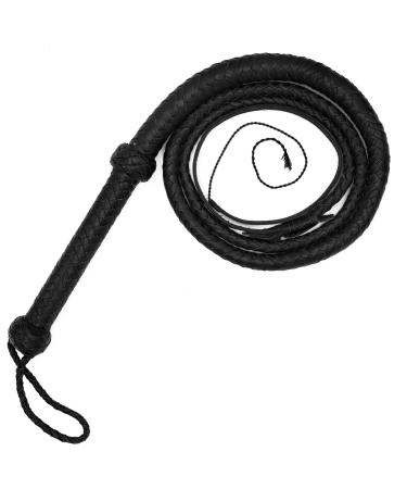 Ardour Crafts Leather Bullwhips 6 ft Long- Real Cowhide Equestrian Crops Whips with Extra Crackers and Poppers Pack of 6 Equestrian sports bullriding