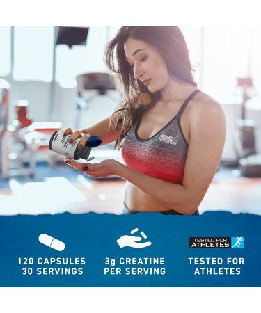 Applied Nutrition Creatine 3000 - High Strength 3000mg Capsules - Boost Physical Performance - 120 Capsules - Buy Online on GoSupps.com