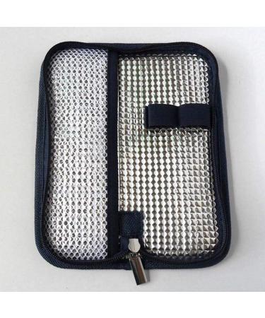 Insulin Cooler Travel Case - Portable Medication Cooler Bag for Insulin Pens and Glucose Monitor Supplies | Dark Blue - Buy Online on GoSupps.com
