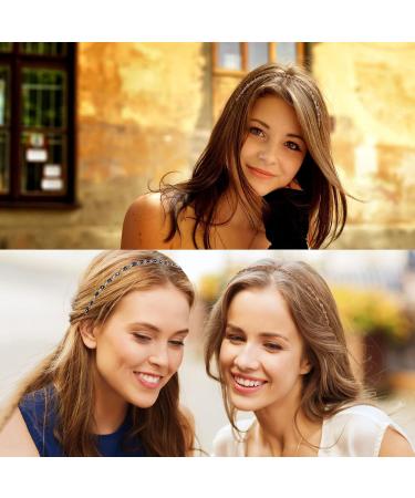 Buy Xiyee 5-Piece Strass Hair Band Set - Crystal Rhinestone & Pearl Hair Accessories | Shiny Slide-Resistant Fashion - Buy Online on GoSupps.com