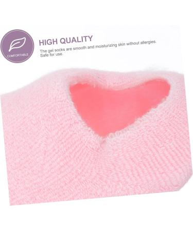 Healeved 1 Pair Gel Socks Lotion Socks Heel Moisturizing Foot Cover Dry Foot Moisturizing Cover Women Moisturizing Gels Sock Women Socks Women's Cosmetic Pink Outer Cotton Yarn Adult Socks - Buy Online on GoSupps.com