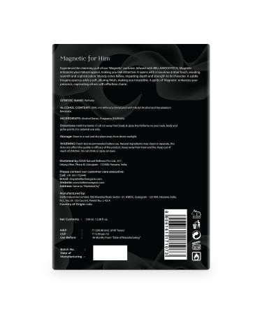 Mood Collection Magnetic Eau De Parfum for Him with Grapefruit Jasmine and Vanilla |Premium Long Lasting Fragrance Perfume for Men 100 ML - Buy Online on GoSupps.com