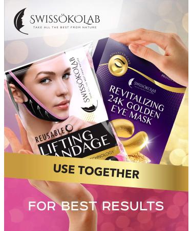 SWISSOKOLAB Reusable Face Slimming Strap - Double Chin Reducer V Line Mask - Buy Online on GoSupps.com