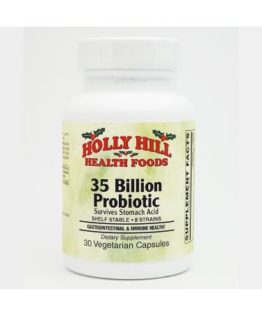 Holly Hill Health Foods 35 Billion ProBiotic 30 Vegetarian Capsules