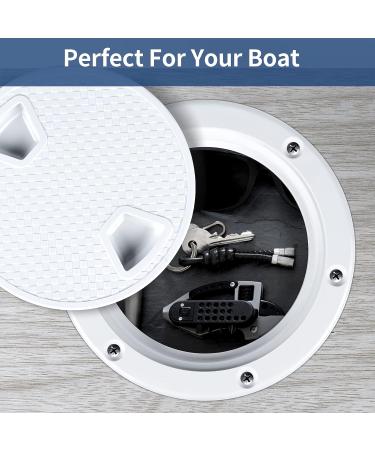 4/6/8 inch White Deck Plate Hatch with Detachable Cover - Non-Slip Inspection Hatch - Buy Online on GoSupps.com