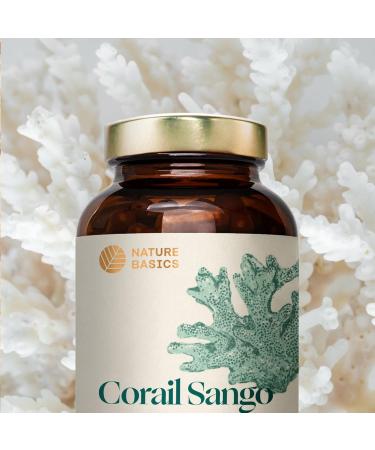 Nature Basics Sango Coral in Pot | 180 Vegan Capsules - 2 Month Supply | 3.300mg Sango Coral Powder Including 660mg Calcium & 330mg Magnesium Per Daily Dose - Buy Online on GoSupps.com