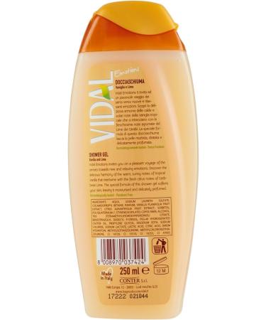  VIDALFORCE Vidal Shower Gels Vanilla and Lemon 250 ml - Buy Online on GoSupps.com