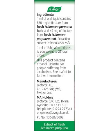 A.Vogel Echinaforce Echinacea Drops 15ml - Cold & Flu Relief | Immune System Support - Buy Online on GoSupps.com