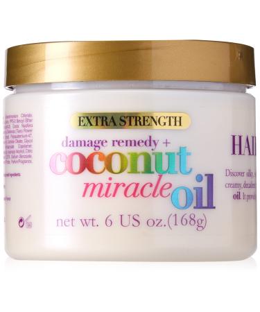 OGX Coconut Miracle Oil Hair Mask for Damaged Hair  Extra Strength  168 g