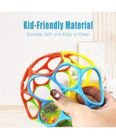 Kikuo Oball Classic for Babies - BPA-Free Grab Play Ball with Bell | Ideal for Toddlers & Early Education - Buy Online on GoSupps.com