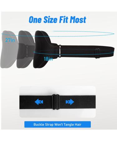 Lonfrote 3D Contoured Cup Sleep Eye Mask - Black | Comfortable Blindfold for Men and Women | Perfect for Travel and Naptime - Buy Online on GoSupps.com