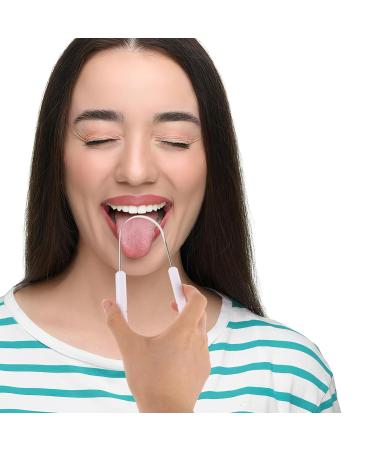 Beavorty Tongue Scrapers - Stainless Steel Tongue Brushes for Bad Breath Reduction | Oral Hygiene Beauty Tool for a Fresher Mouth - Buy Online on GoSupps.com