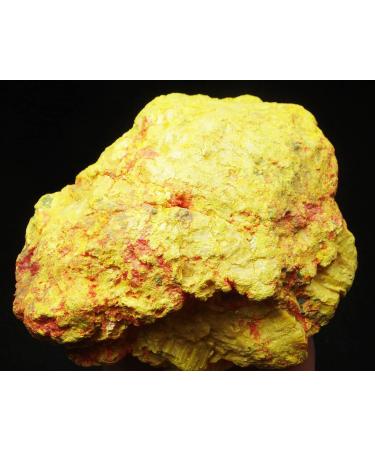 313g Golden Yellow Orpiment with Red Realgar Crystal Specimen JZIGTDEM - Buy Online on GoSupps.com