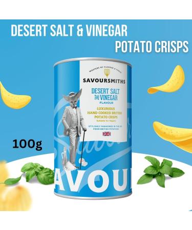 Savoursmiths Crisps Gluten Free Pick N Mix | Choose From 2+ Flavours | Desert Salt & Vinegar Potato Desert Salt Potato Somerset Cheddar & Shallot - Pack of 3 x 100g 100 g (Pack of 3) - Buy Online on GoSupps.com